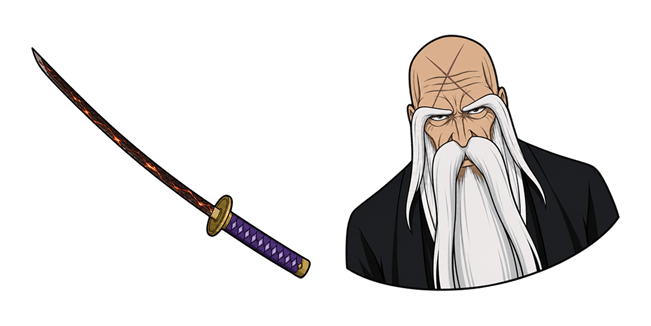 bleach tybw genryusai yamamoto zanka no tachi custom cursor