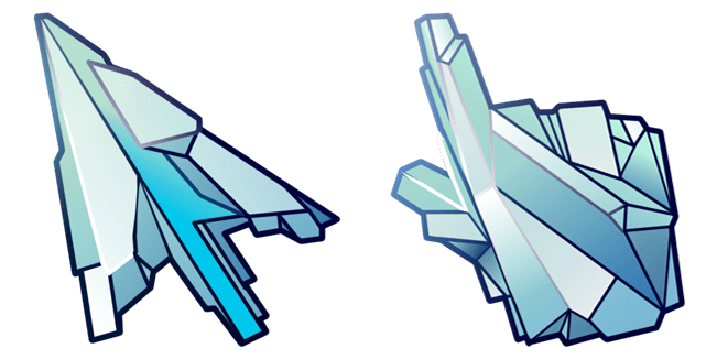 blue crystal custom cursor