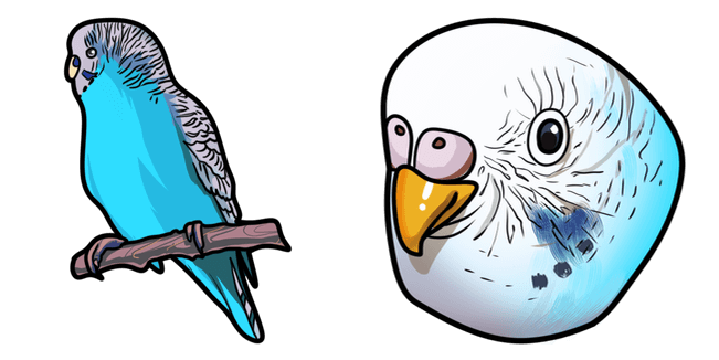 blue parakeet custom cursor