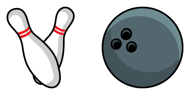 bowling ball pins custom cursor