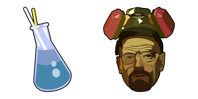 breaking bad walter white flask custom cursor