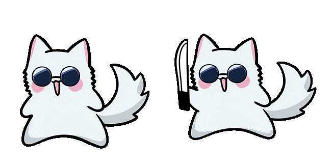 bro mon gojo cat animated custom cursor