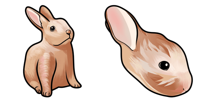 brown rabbit custom cursor
