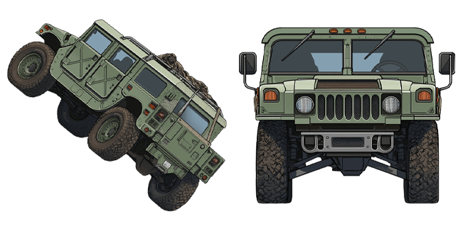 brutal hummer h1 custom cursor