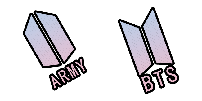 bts army logo custom cursor