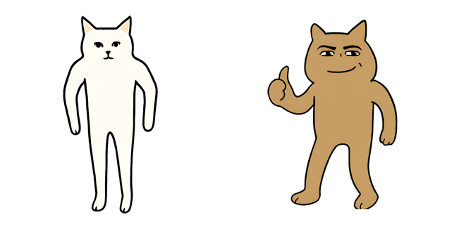 buff cat roblox cat meme custom cursor