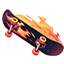 Burning Sneaker & Skateboard Animated