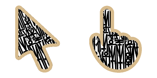 calligraphy glyphs animated custom cursor
