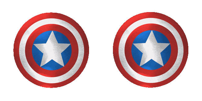 captain america shield animated custom cursor