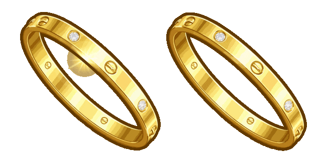cartier love ring animated custom cursor