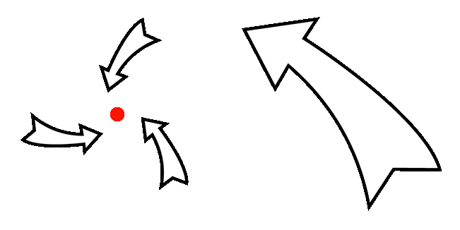 center pull crosshair animated custom cursor