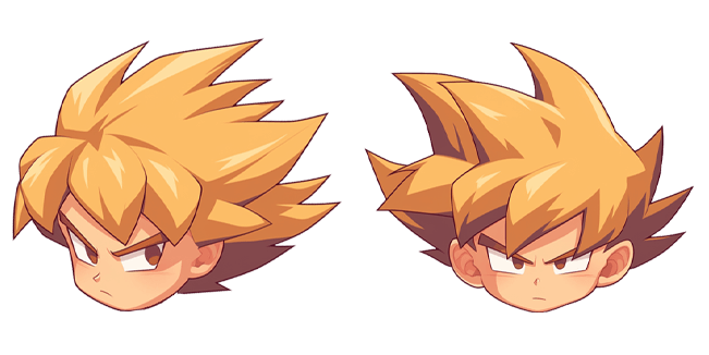chibi super saiyan goku dragon ball custom cursor