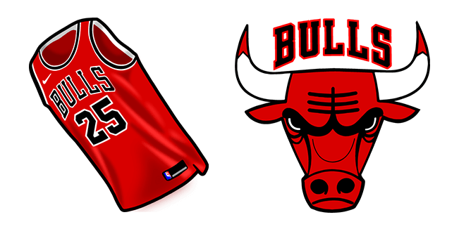 chicago bulls form logo custom cursor