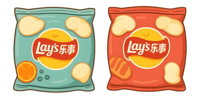 china lays orange bread custom cursor