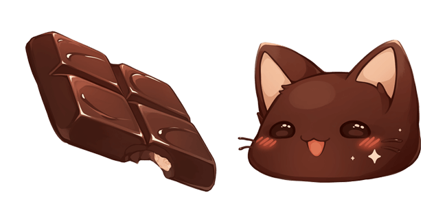 chocolate bar cat cute custom cursor