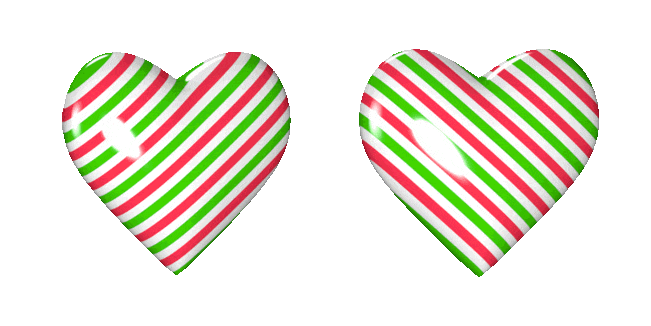 christmas candy heart spinning animated custom cursor