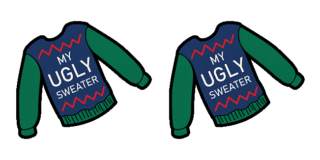 christmas my ugly sweaters animated custom cursor