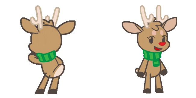 christmas reindeer animated custom cursor