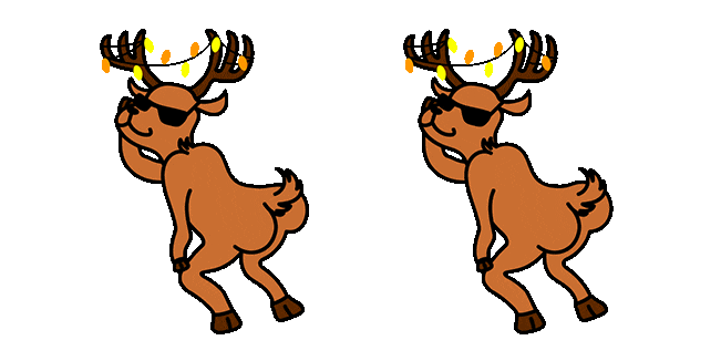 christmas reindeer twerking animated custom cursor