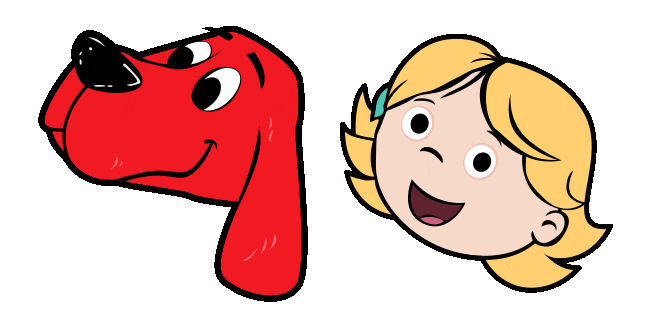 Clifford the Big Red Dog & Emily Animated Cursor - Cartoon Cursor