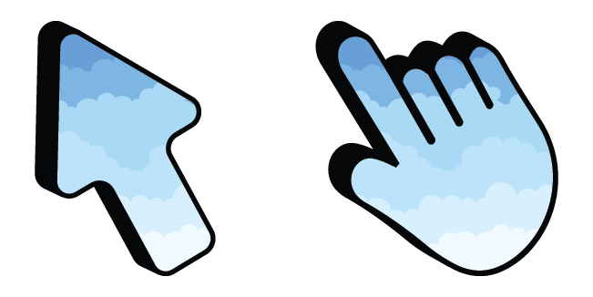 clouds texture custom cursor