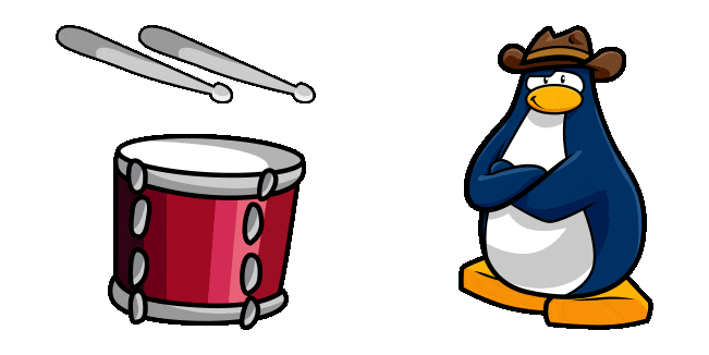 club penguin g billy drum animated custom cursor