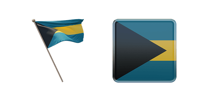 commonwealth of the bahamas flag 3d custom cursor