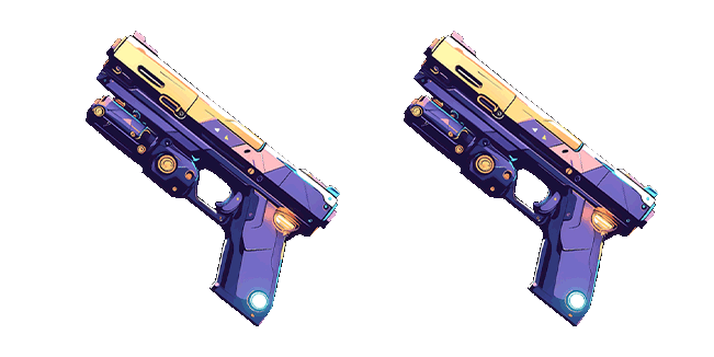 cool sci fi blaster animated custom cursor