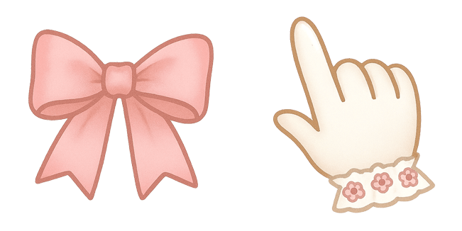 coquette aesthetic bow custom cursor