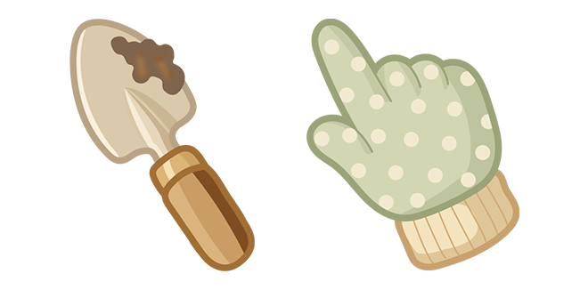 cottagecore garden trowel custom cursor