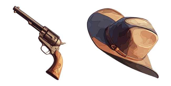 cowboy revolver hat custom cursor