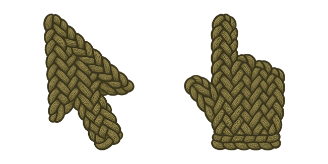 cozy knitted wool custom cursor