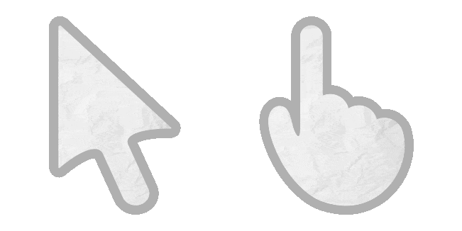 crumpled paper animated custom cursor