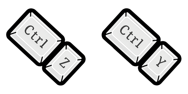 ctrl z & ctrl y custom cursor