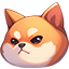 Cute Angry Shiba Inu Doge