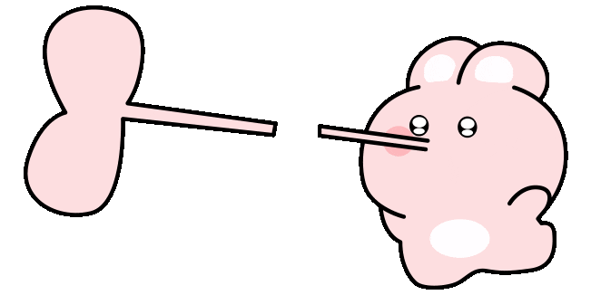 cute bunny kiss animated custom cursor