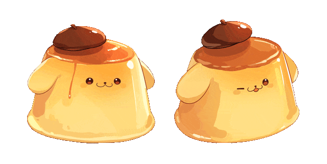 cute dog pudding animated custom cursor