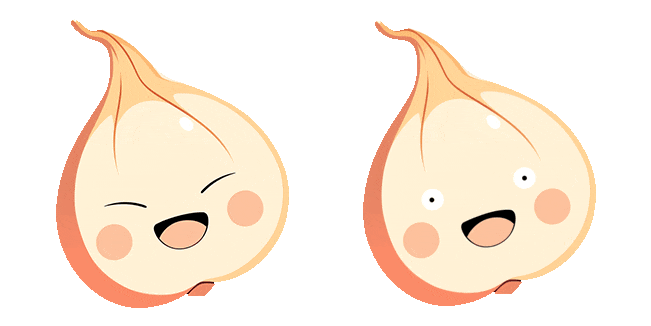 cute onion animated custom cursor