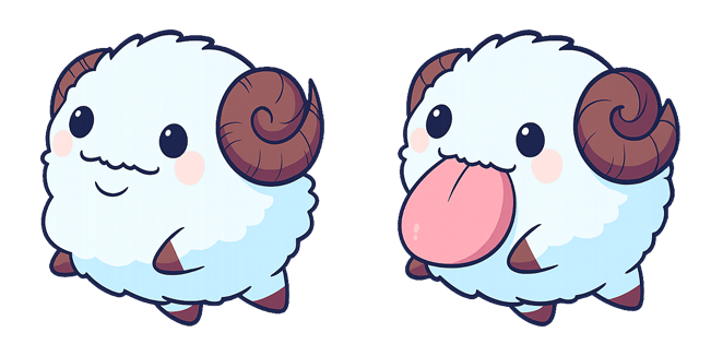 cute poro league of legends custom cursor
