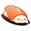 Cute Salmon Nigiri Sushi Animated