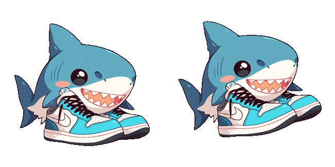 cute tralalero tralala brainrot meme animated custom cursor