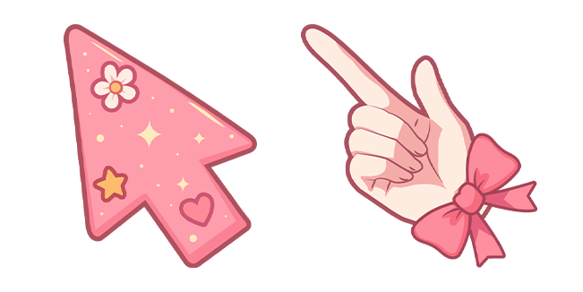 cutecore pink arrow custom cursor