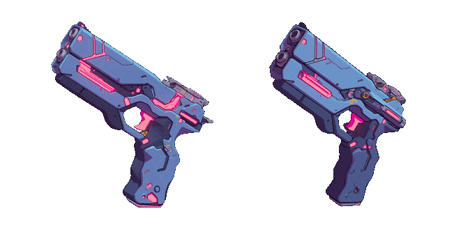 cyberpunk blaster animated custom cursor