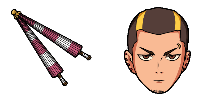 dandadan unji zuma animated custom cursor