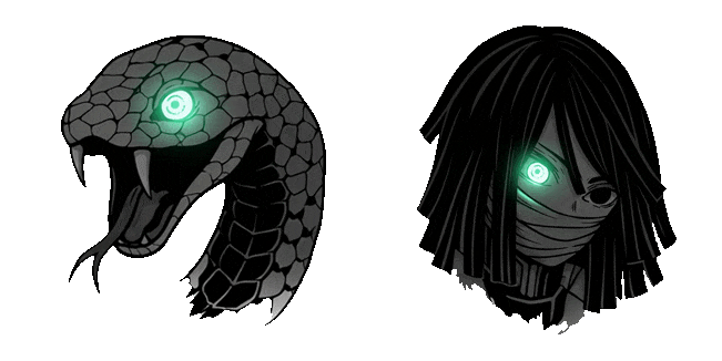 dark anime obanai iguro animated custom cursor