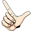Death Note L Lawliet Face & Hand Sign