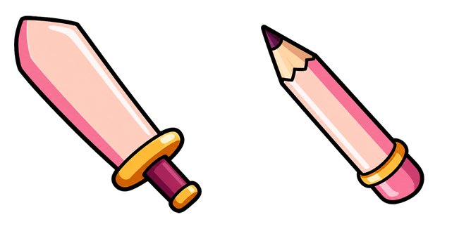 deltarune bounce blade sword pencil custom cursor