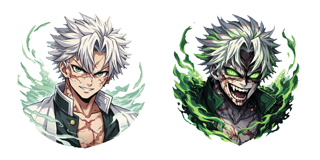 demon slayer demon sanemi shinazugawa custom cursor