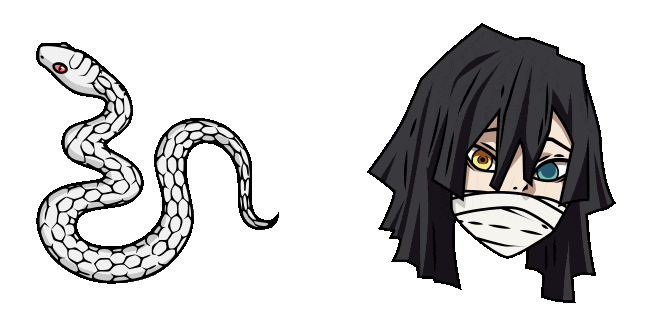 demon slayer obanai iguro snake animated custom cursor