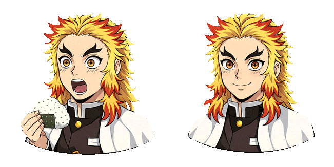 demon slayer rengoku umai! animated custom cursor